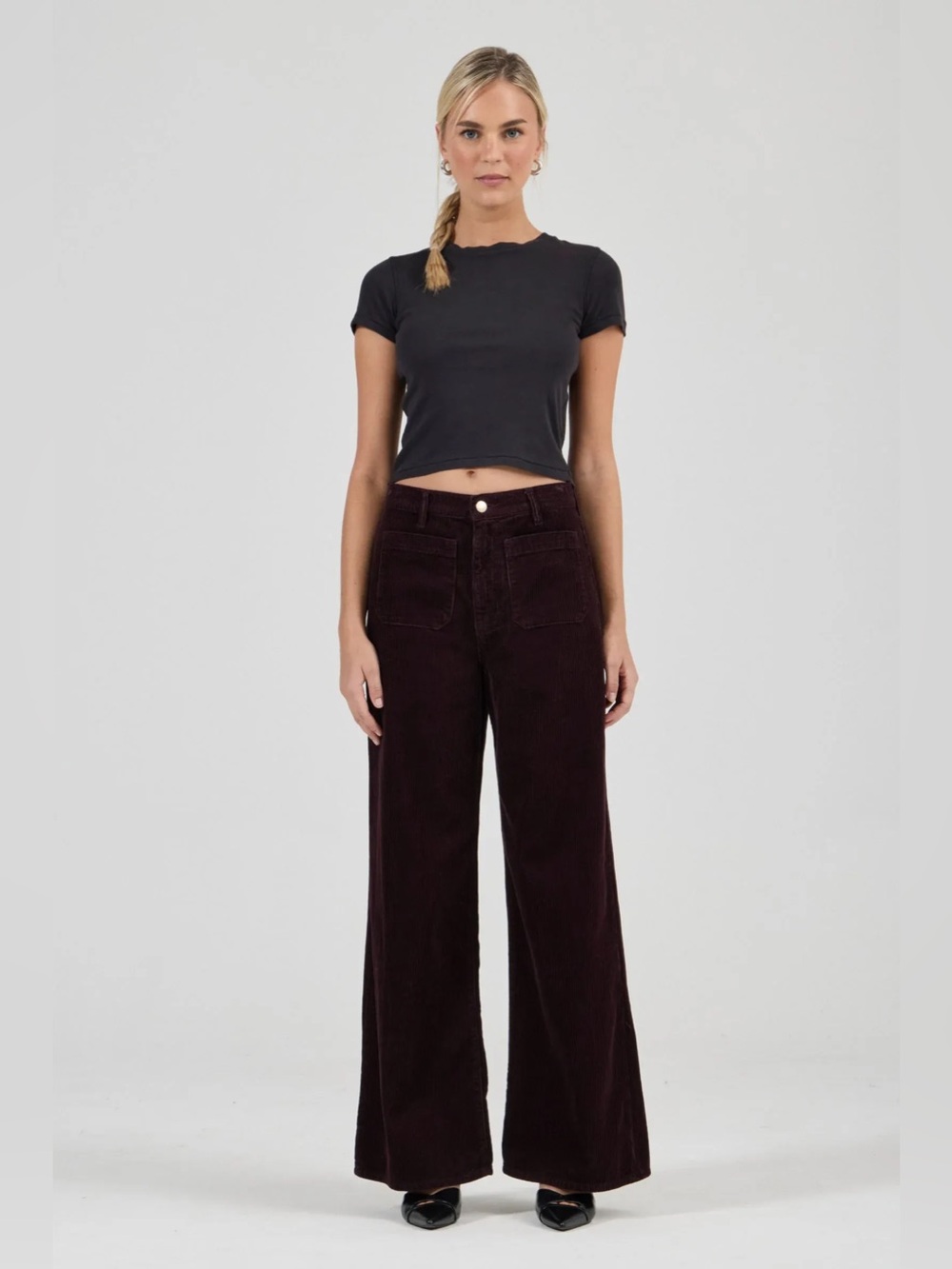 ROLLA’S high rise wide leg corduroy pants